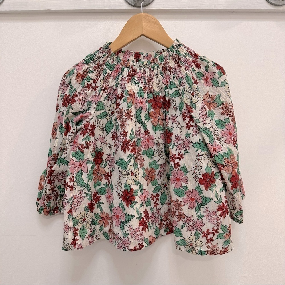 Crewcuts xs girls floral shirt